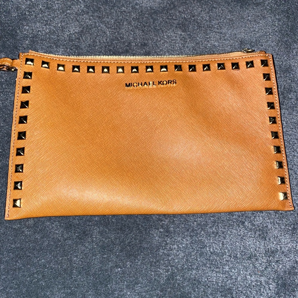 Tan, Michael Kors clutch